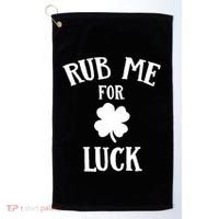 Rub Me For Luck Cool Gift Golf Towel thumb 0