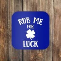 Rub Me For Luck Cool Gift Coaster thumb 0