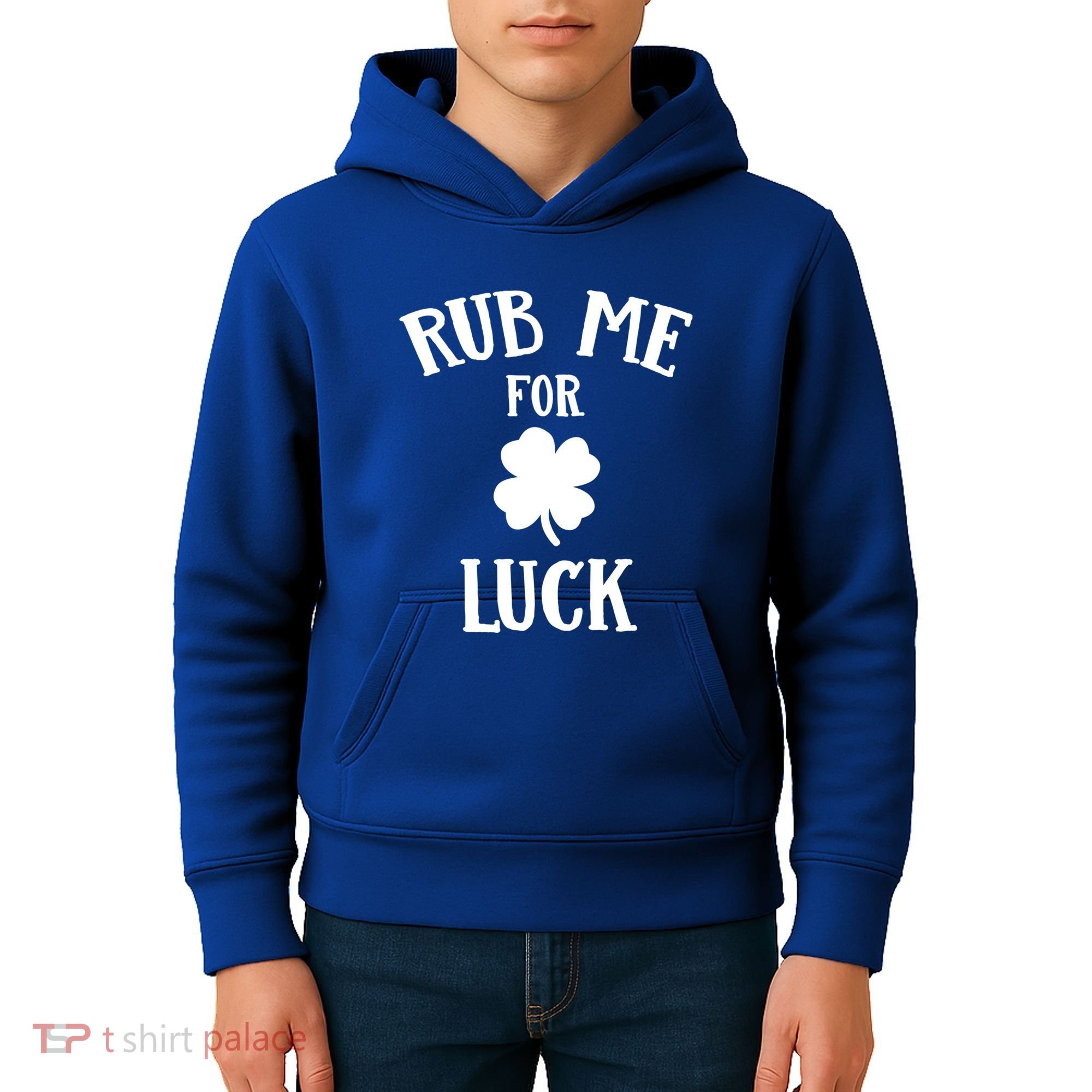 Rub Me For Luck Cool Gift Kids Hoodie