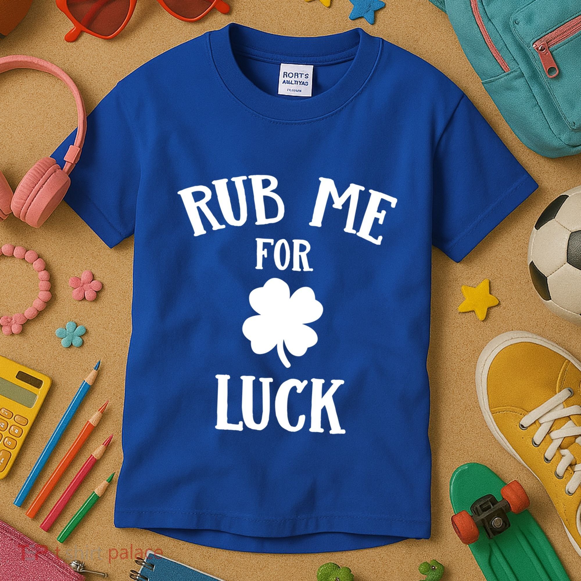 Rub Me For Luck Cool Gift Kids T-Shirt