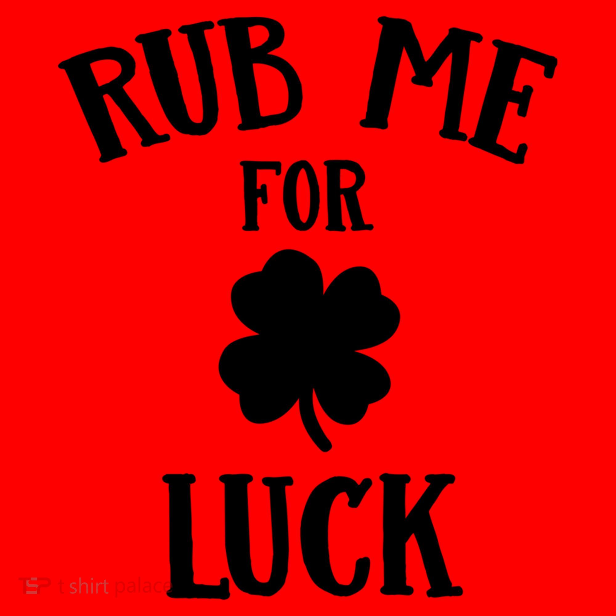 Rub Me For Luck Cool Gift Santa Hat