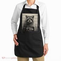 Raccoon Mugshot Funny Parody Apron thumb 2