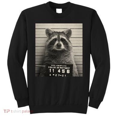 Raccoon Mugshot Funny Parody Sweatshirt