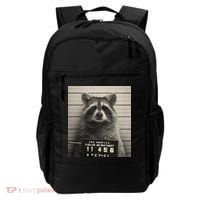 Raccoon Mugshot Funny Parody Backpack thumb 0