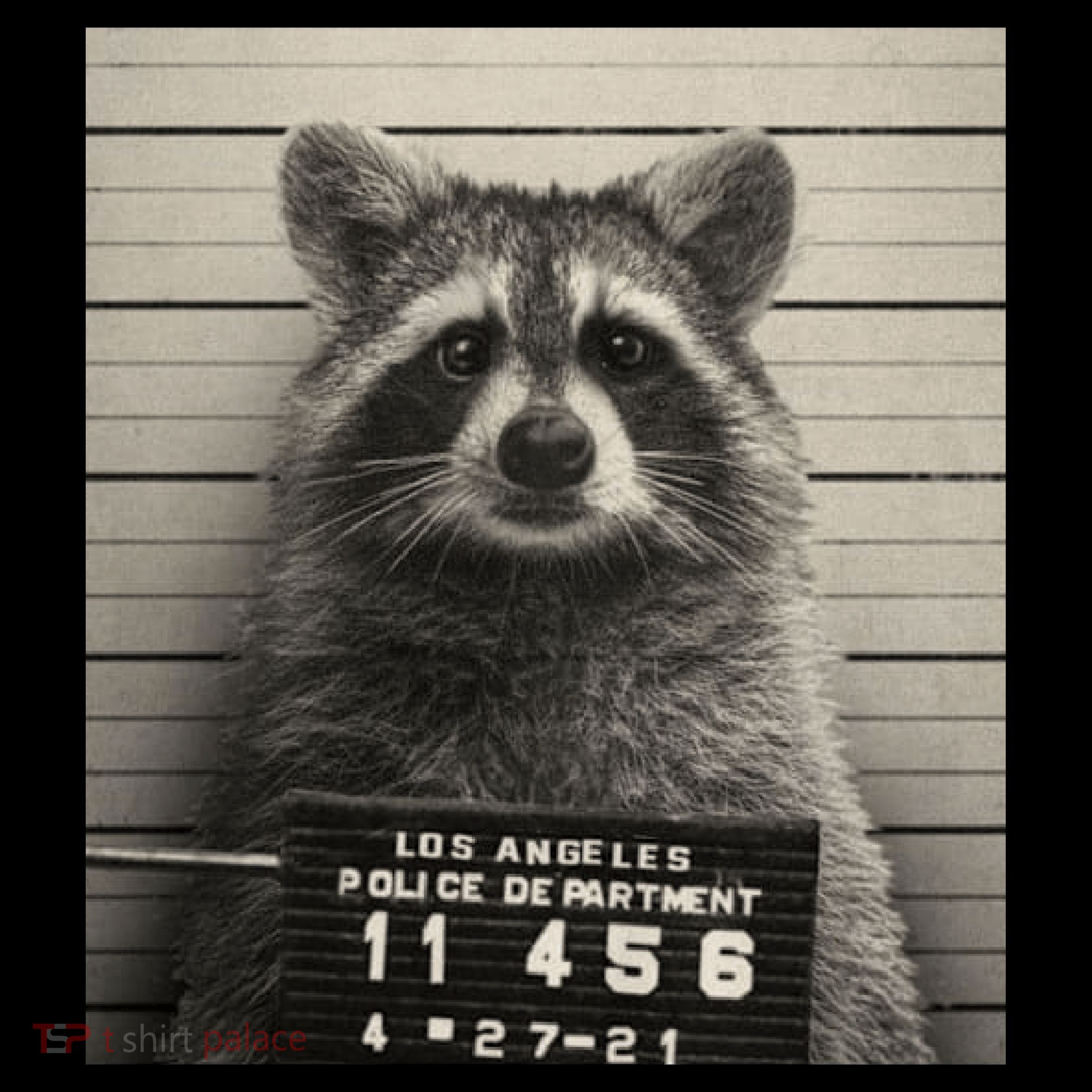 Raccoon Mugshot Funny Parody Coffee Mug
