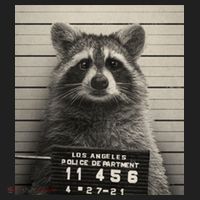 Raccoon Mugshot Funny Parody Beanie thumb 2
