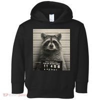 Raccoon Mugshot Funny Parody Toddler Hoodie thumb 0