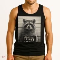 Raccoon Mugshot Funny Parody Tank Top thumb 3