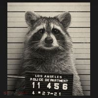 Raccoon Mugshot Funny Parody Women's T-Shirt thumb 6