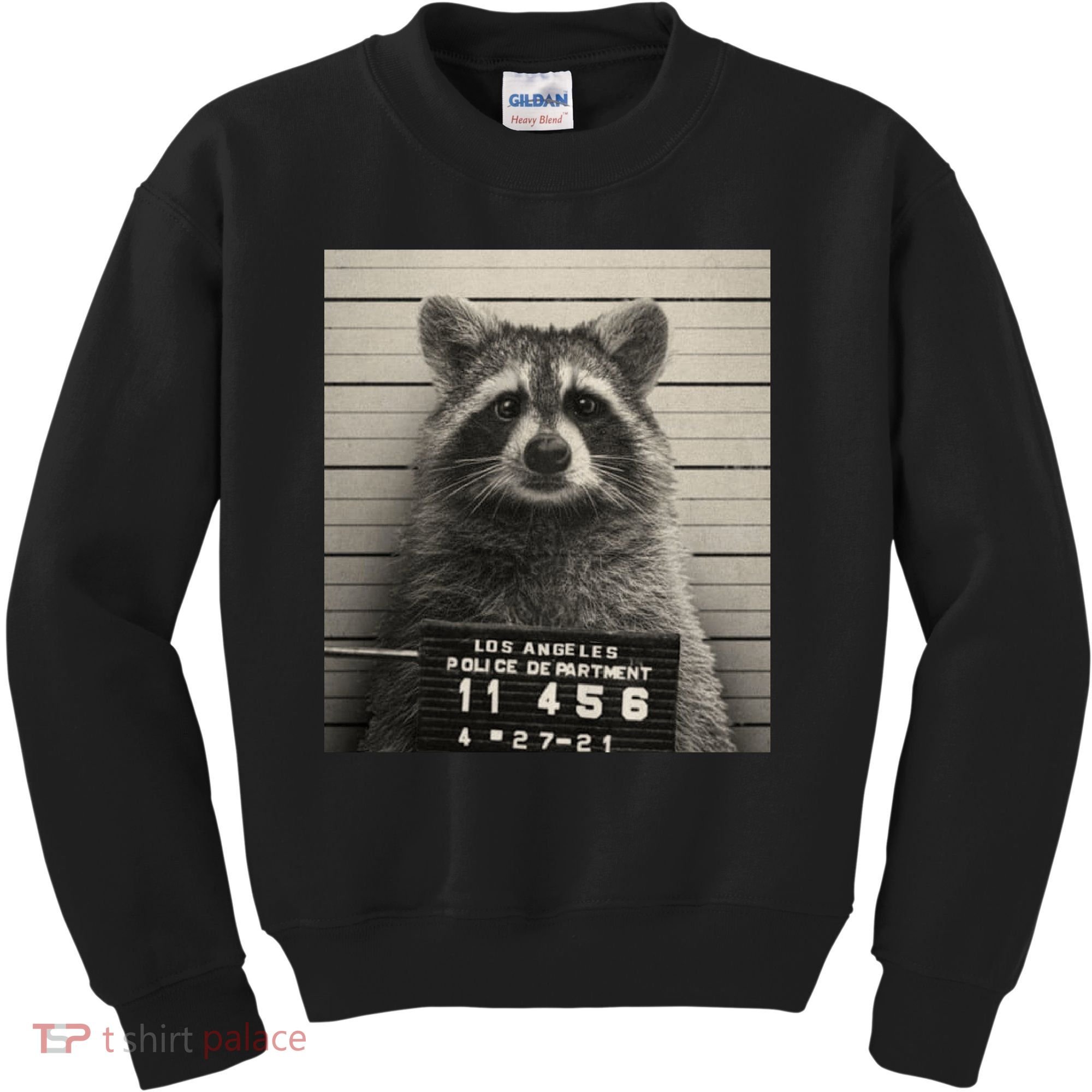 Raccoon Mugshot Funny Parody Kids Sweatshirt