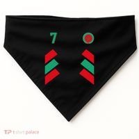 Retro7 Moroccan Football Morocco Soccer Morocco Flag Gift USA-Made Doggie Bandana thumb 0