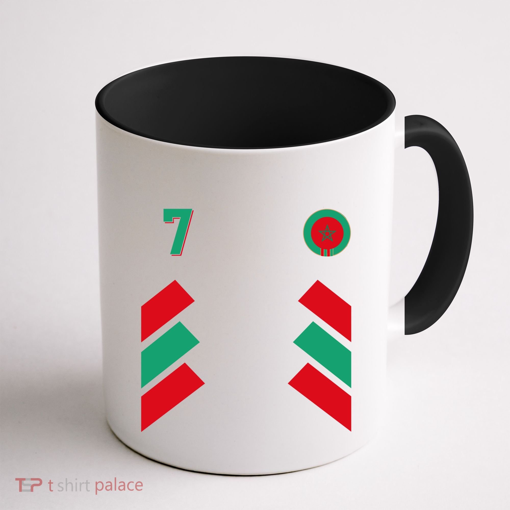 Retro7 Moroccan Football Morocco Soccer Morocco Flag Gift Coffee Mug
