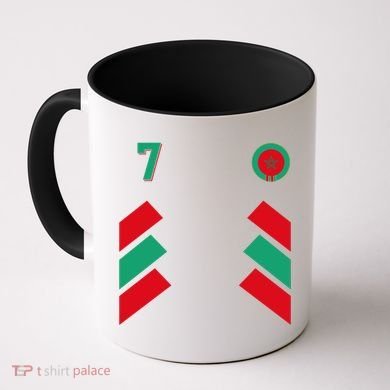 Retro7 Moroccan Football Morocco Soccer Morocco Flag Gift Coffee Mug