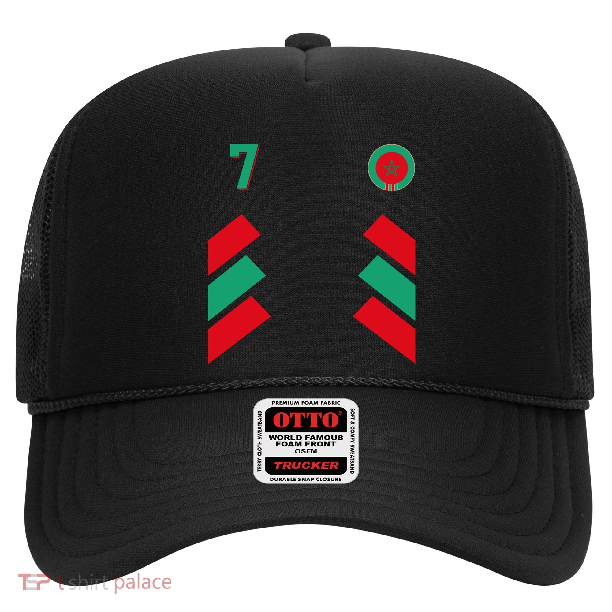 Retro7 Moroccan Football Morocco Soccer Morocco Flag Gift Hat