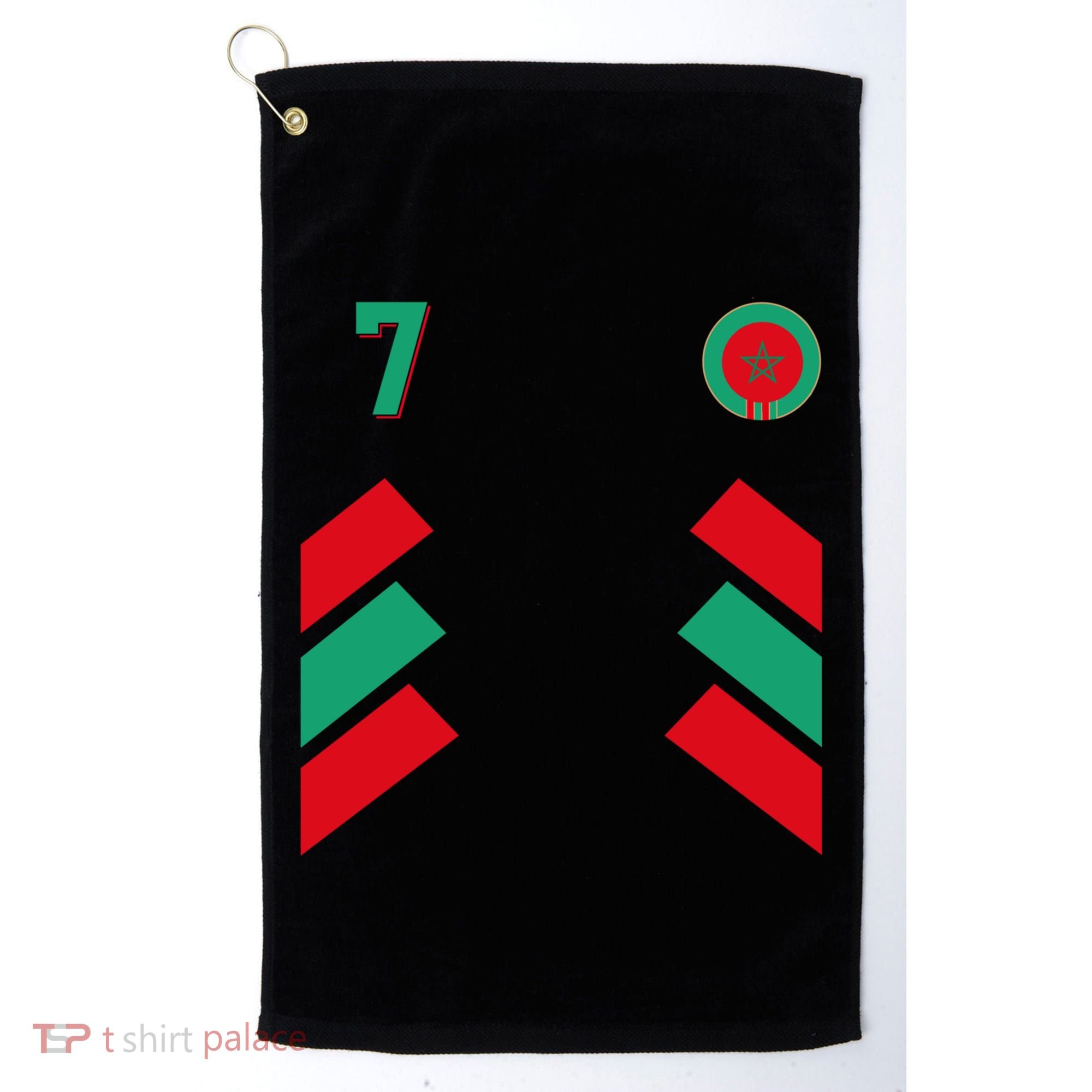 Retro7 Moroccan Football Morocco Soccer Morocco Flag Gift Golf Towel