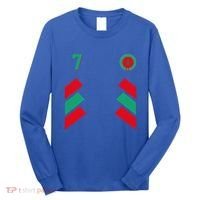 Retro7 Moroccan Football Morocco Soccer Morocco Flag Gift Long Sleeve Shirt thumb 0