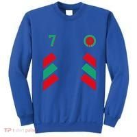 Retro7 Moroccan Football Morocco Soccer Morocco Flag Gift Sweatshirt thumb 0