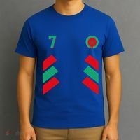 Retro7 Moroccan Football Morocco Soccer Morocco Flag Gift T-Shirt thumb 3