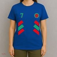 Retro7 Moroccan Football Morocco Soccer Morocco Flag Gift T-Shirt thumb 4