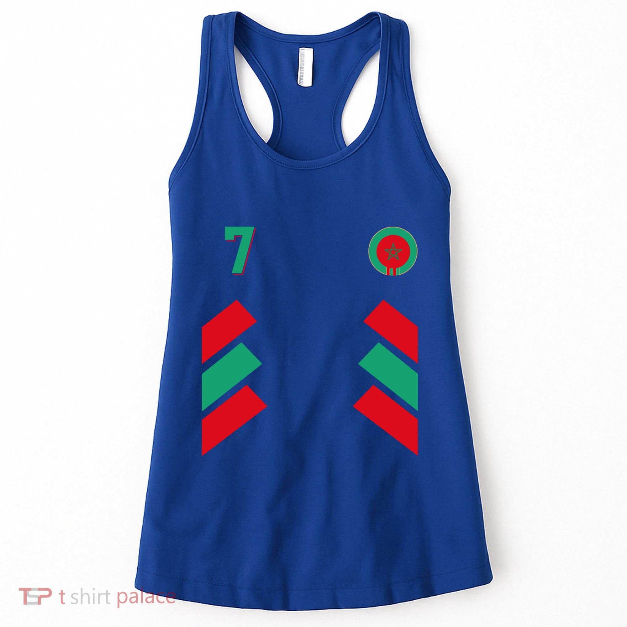 Retro7 Moroccan Football Morocco Soccer Morocco Flag Gift Women's Tank Top