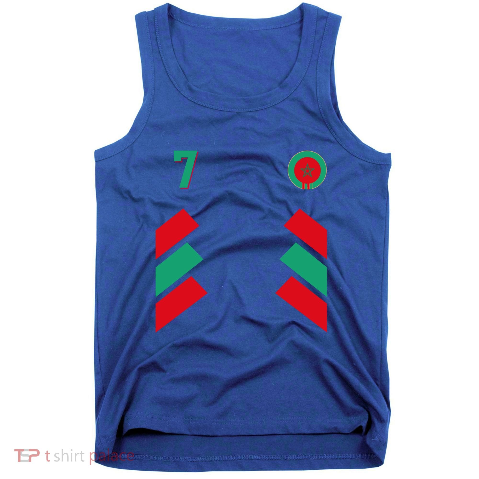 Retro7 Moroccan Football Morocco Soccer Morocco Flag Gift Tank Top