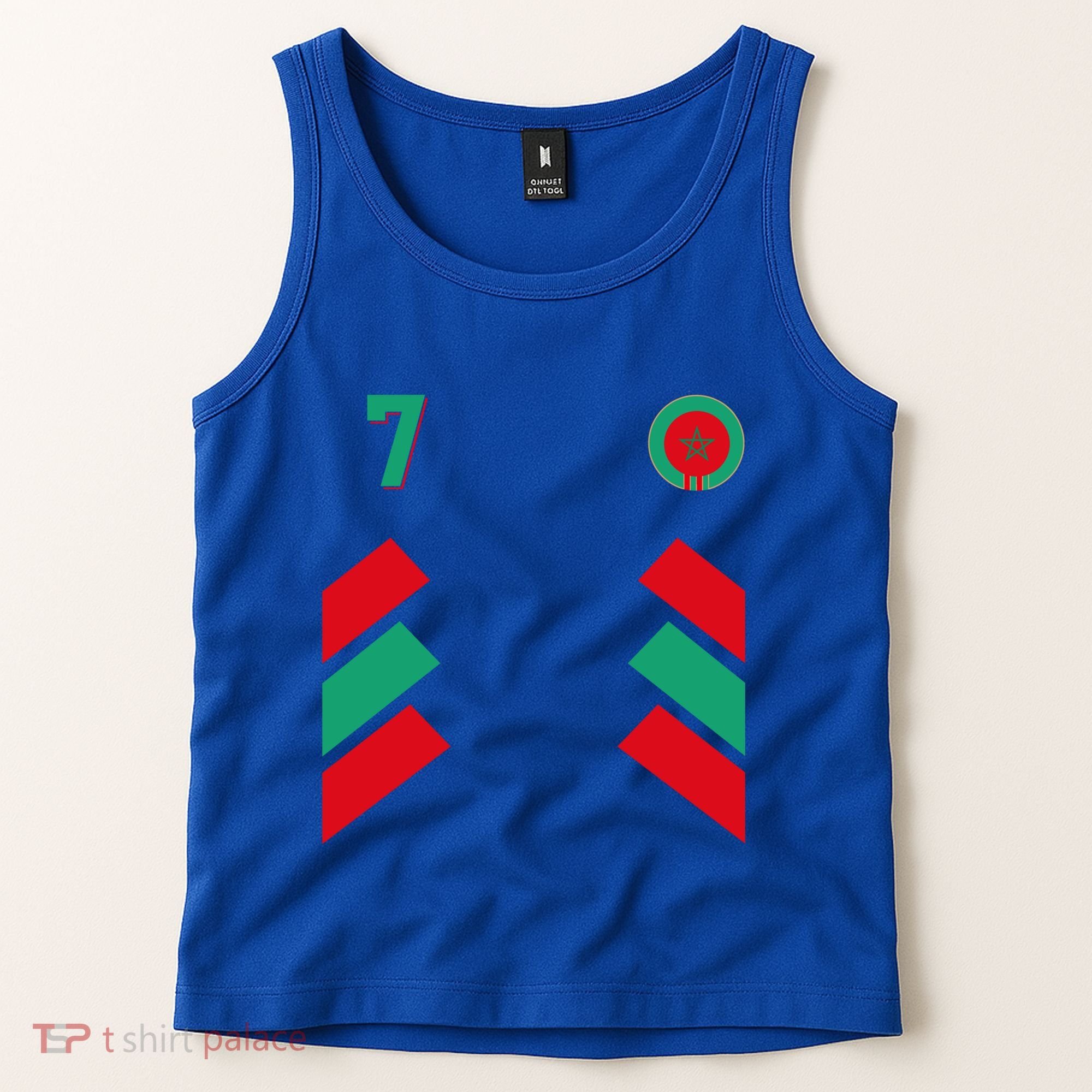 Retro7 Moroccan Football Morocco Soccer Morocco Flag Gift Tank Top
