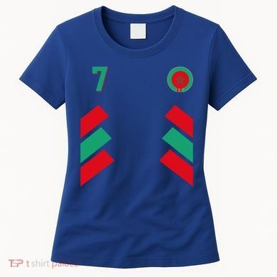 Retro7 Moroccan Football Morocco Soccer Morocco Flag Gift Women's T-Shirt