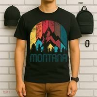 Retro Montana Gift For Men Women And Kids T-Shirt thumb 6