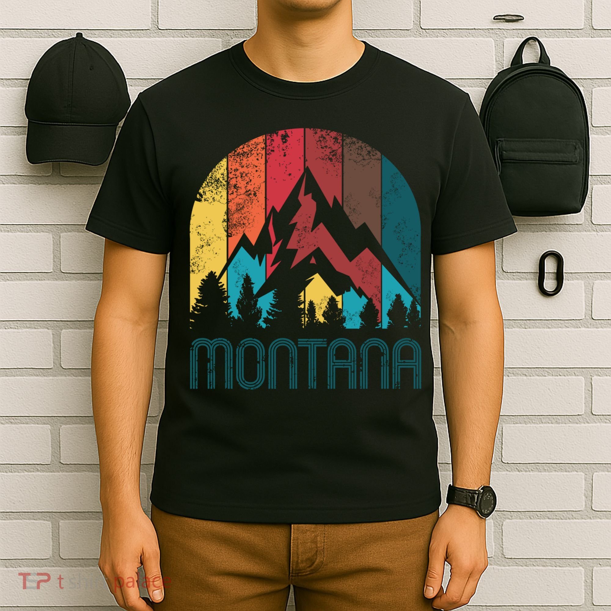 Retro Montana Gift For Men Women And Kids T-Shirt