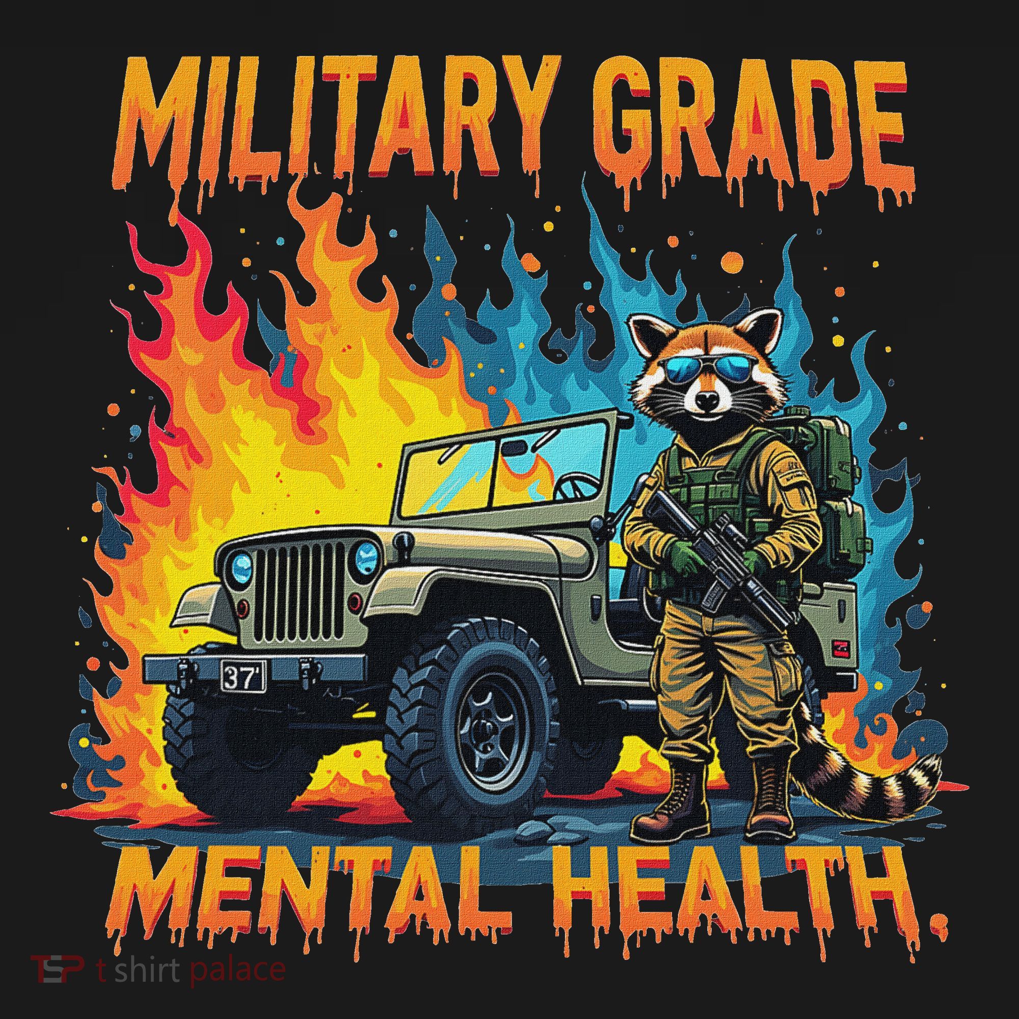 Retro Military Grade Mental Health Warrior Military Veterans Women's Hoodie