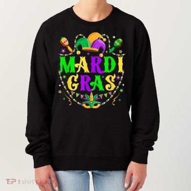 Retro Mardi Gras Party Hat Clothes For m.e.ns K.i.d.s Women's Sweatshirt