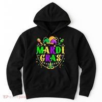 Retro Mardi Gras Party Hat Clothes For m.e.ns K.i.d.s Hoodie thumb 0