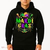 Retro Mardi Gras Party Hat Clothes For m.e.ns K.i.d.s Hoodie thumb 2
