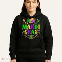 Retro Mardi Gras Party Hat Clothes For m.e.ns K.i.d.s Hoodie thumb 5