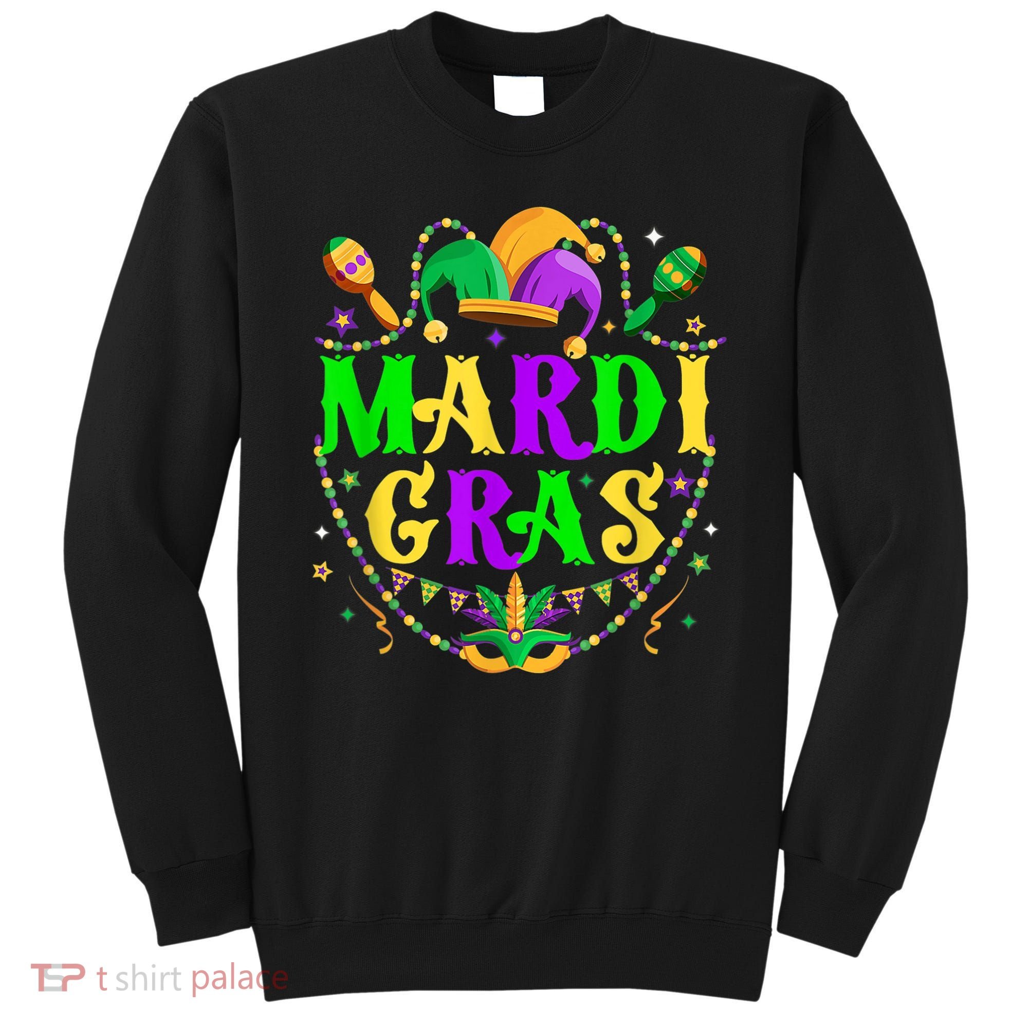 Retro Mardi Gras Party Hat Clothes For m.e.ns K.i.d.s Sweatshirt