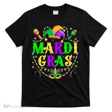 Retro Mardi Gras Party Hat Clothes For m.e.ns K.i.d.s T-Shirt