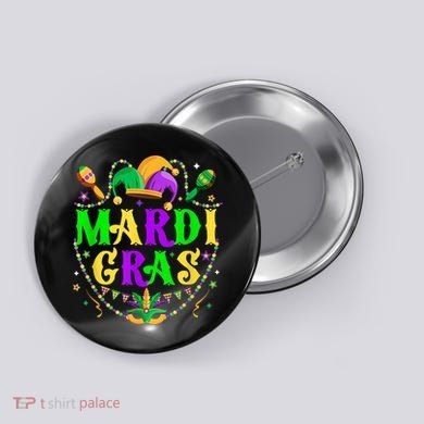 Retro Mardi Gras Party Hat Clothes For m.e.ns K.i.d.s Button