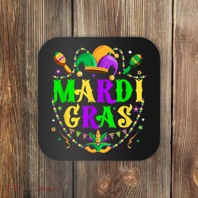 Retro Mardi Gras Party Hat Clothes For m.e.ns K.i.d.s Coaster