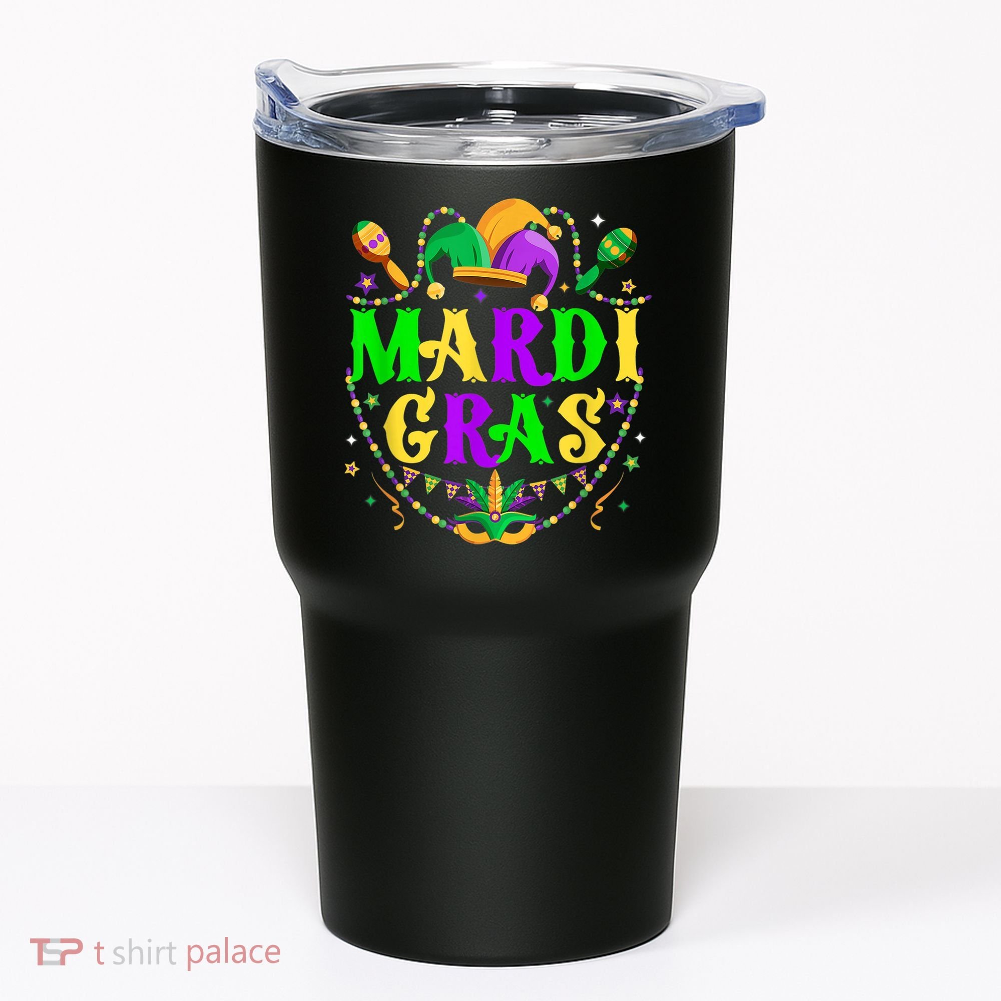 Retro Mardi Gras Party Hat Clothes For m.e.ns K.i.d.s Tumbler