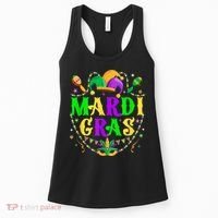 Retro Mardi Gras Party Hat Clothes For m.e.ns K.i.d.s Women's Tank Top thumb 0