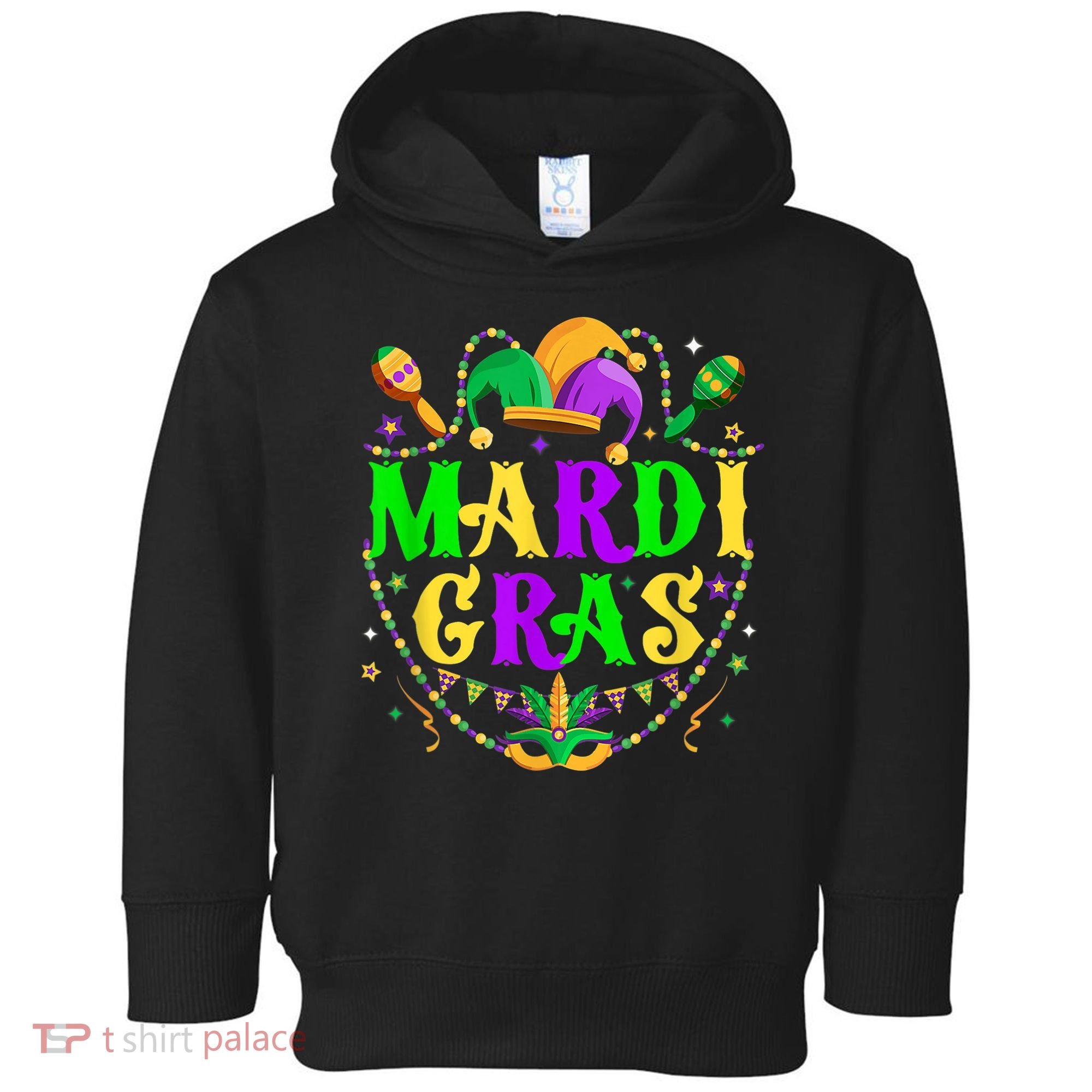 Retro Mardi Gras Party Hat Clothes For m.e.ns K.i.d.s Toddler Hoodie