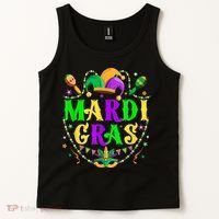 Retro Mardi Gras Party Hat Clothes For m.e.ns K.i.d.s Tank Top thumb 2