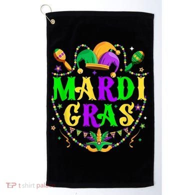 Retro Mardi Gras Party Hat Clothes For m.e.ns K.i.d.s Golf Towel