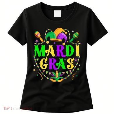Retro Mardi Gras Party Hat Clothes For m.e.ns K.i.d.s Women's T-Shirt
