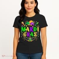 Retro Mardi Gras Party Hat Clothes For m.e.ns K.i.d.s Women's T-Shirt thumb 4