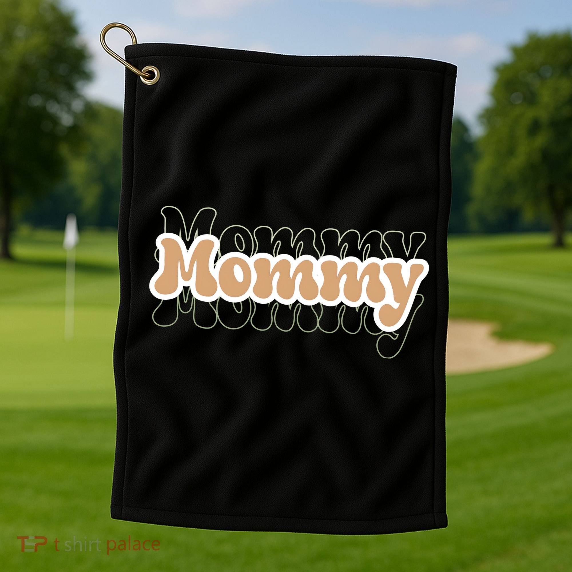 Retro Mommy Gift For Mothers Day Golf Towel