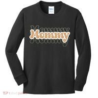 Retro Mommy Gift For Mothers Day Kids Long Sleeve Shirt thumb 0