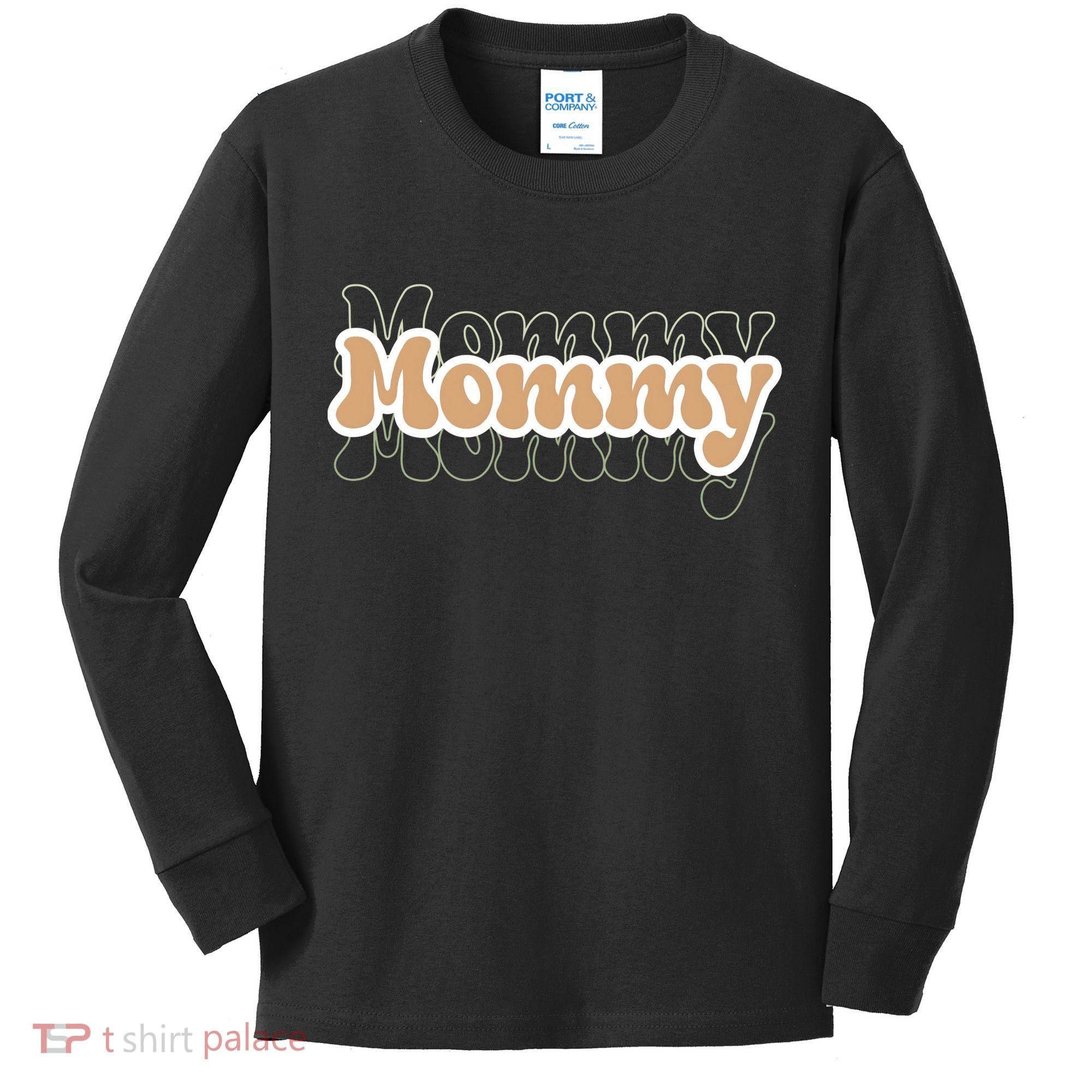 Retro Mommy Gift For Mothers Day Kids Long Sleeve Shirt