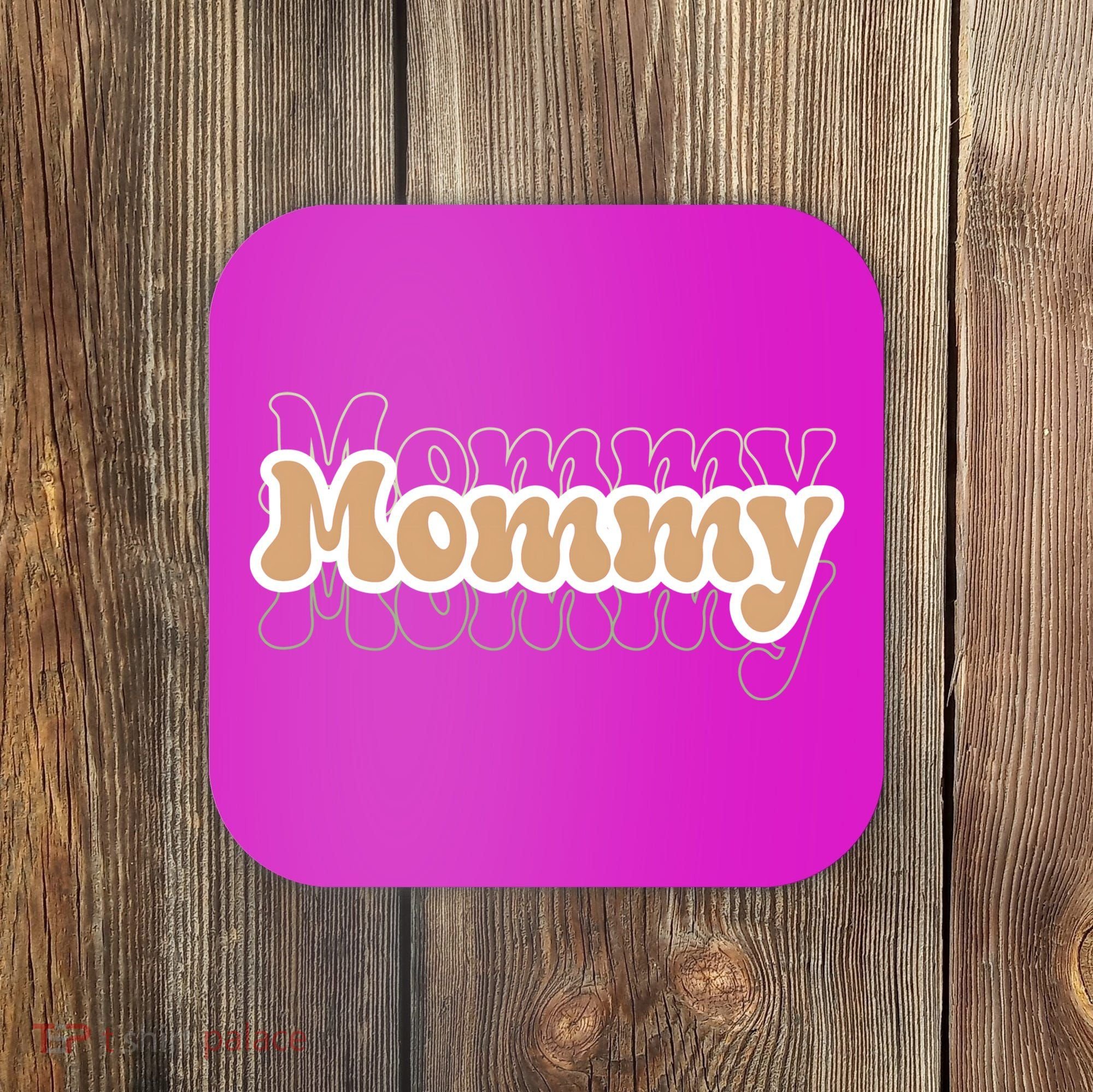 Retro Mommy Gift For Mothers Day Coaster