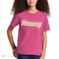 Retro Mommy Gift For Mothers Day Kids T-Shirt thumb 2